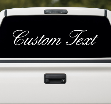 Adesivo per furgone testo personalizzato - TenStickers