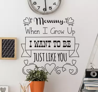 Adesivo per mamme just like you - TenStickers