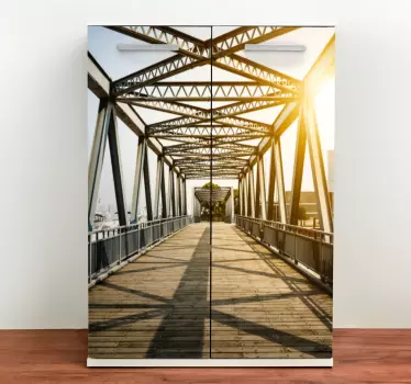 Adesivo per mobile Armadio vecchio ponte effetto 3d - TenStickers