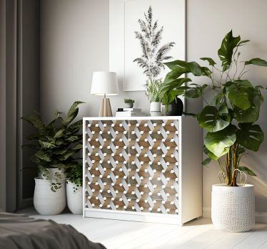 Carta adesiva per mobile legno bianco scandinavo - TenStickers