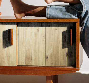 Adesivo per mobile Modello in legno chiaro - TenStickers