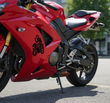 Adesivo per moto accento di saluto - TenStickers