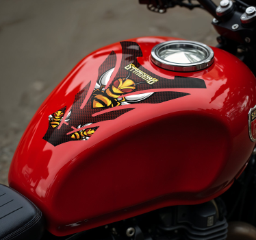 Adesivo per moto ape arrabbiata - TenStickers