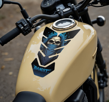 Adesivo per moto bandito teschio - TenStickers