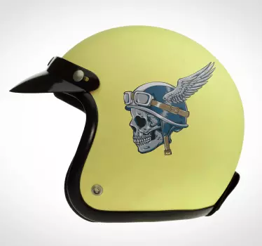 Adesivo moto cranio del casco - TenStickers