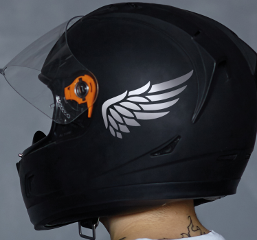 Adesivo per moto design della motocicletta con ali - TenStickers