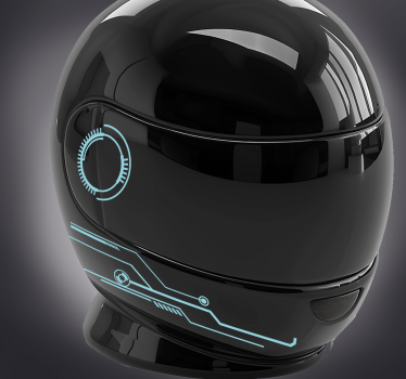 Adesivo per moto linee su sfondo trasparente - TenStickers