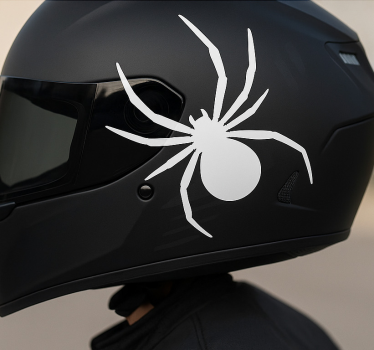 Adesivo per moto disegno di ragno monocolore - TenStickers