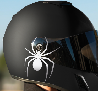 Adesivo per moto disegno di ragno monocolore - TenStickers