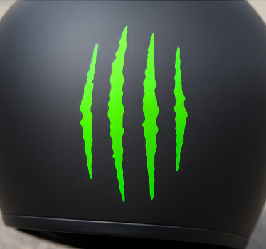 Adesivo per moto disegno graffi monocolore - TenStickers