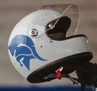 Adesivo moto elmo spartano - TenStickers