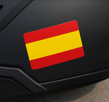 Adesivo per moto bandiera spagnola per casco - TenStickers