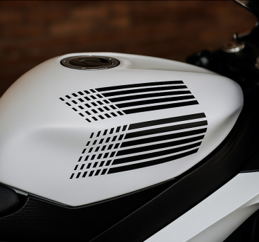 Adesivo per moto grafica a strisce sfumate - TenStickers