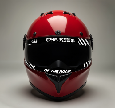 Adesivo per moto la visiera del re - TenStickers