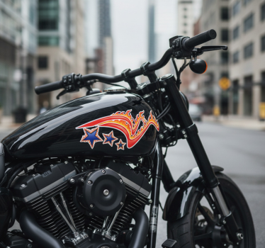 Adesivo per moto libertà di fuoco - TenStickers