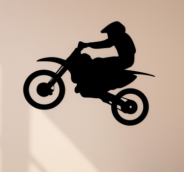 Adesivo per moto motociclista su due ruote - TenStickers