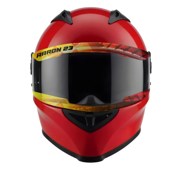Adesivo per moto nome e numero della visiera - TenStickers