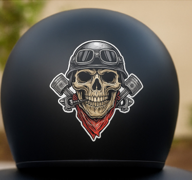 Adesivo per moto progettazione dello scheletro della motocicletta - TenStickers
