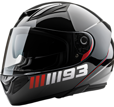 Adesivo per moto progettazione di numeri personalizzati - TenStickers