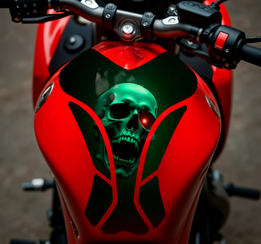 Adesivo per moto teschio spaventoso - TenStickers