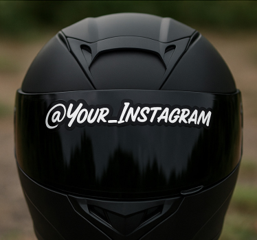 Adesivo per moto testo personalizzato casco - TenStickers