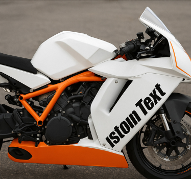 Adesivo per moto testo personalizzato per moto - TenStickers