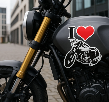 Adesivo per moto ti amo moto - TenStickers