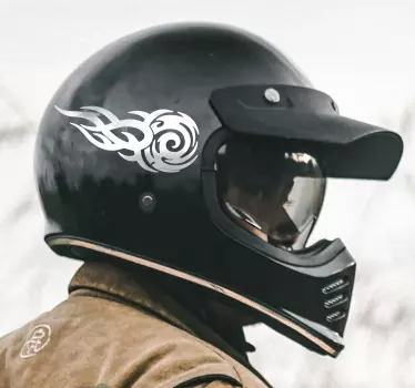 Adesivo moto tribale per elmo - TenStickers