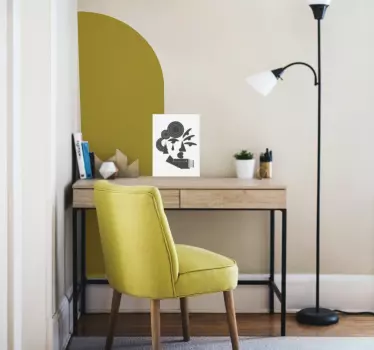 Adesivo per Muro a Mezzo Arco - TenStickers