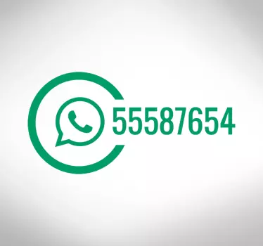 Adesivo per negozio whatsapp - TenStickers