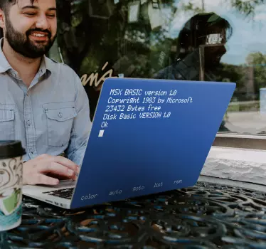 Adesivo per pc con sistema operativo MSX - TenStickers
