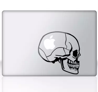 Adesivo pc profilo teschio - TenStickers