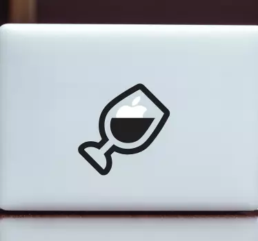 Adesivo per pc vino - TenStickers