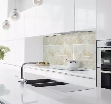Piastrella adesiva marmo beige - TenStickers