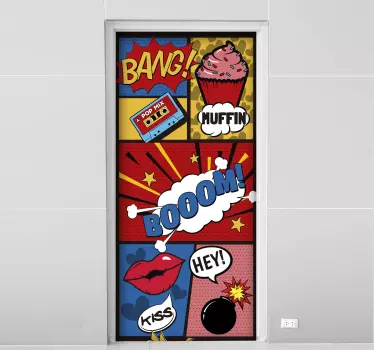 Disegno per pareti fumetti pop art - TenStickers