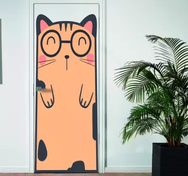 Adesivo per porta gatto - TenStickers