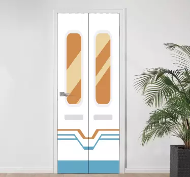 Adesivo per porta metropolitana - TenStickers