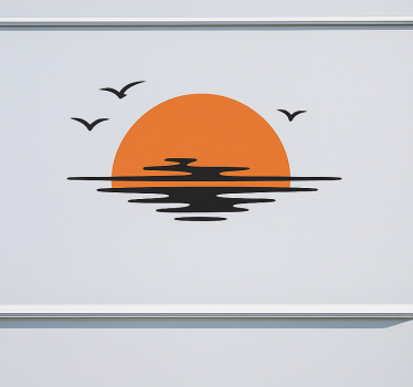 Adesivo per roulotte tramonto estetico - TenStickers