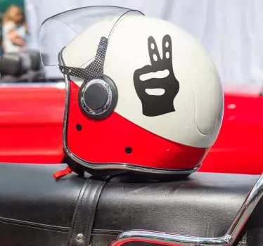 Adesivo per scooter segno del motociclista - TenStickers