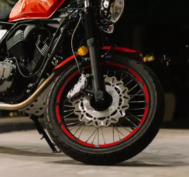 Adesivo per moto cerchi monocolore - TenStickers