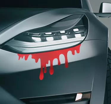 Adesivo per fari di auto con sangue - TenStickers
