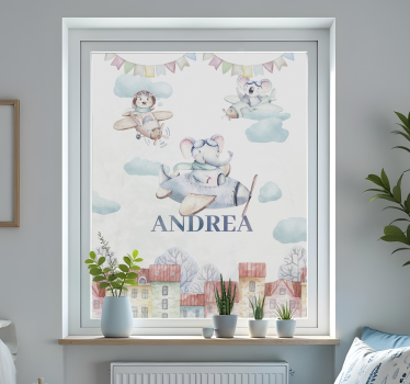 Pellicola adesiva per vetri animali volanti - TenStickers