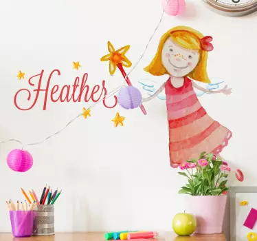 Adesivo personalizzabile fata - TenStickers