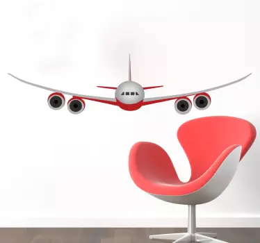 Adesivo personalizzabile aereo commerciale - TenStickers
