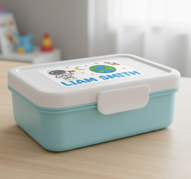 Adesivo per bambini etichetta personalizzata per pranzo - TenStickers