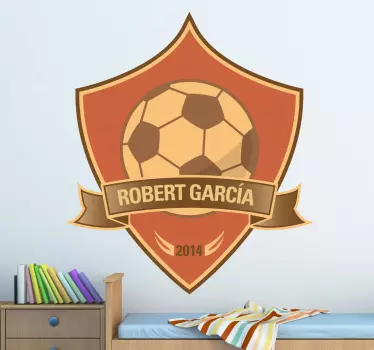 Adesivo personalizzato campione calcio - TenStickers