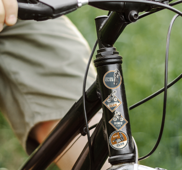 Adesivo per bici scenografia per ciclismo - TenStickers