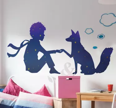 Adesivo profilo Piccolo Principe notte - TenStickers