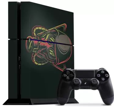 Adesivo ps4 adesivo maschera fumogena - TenStickers