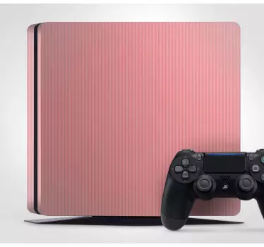 Adesivo ps4 con finitura a righe rosa - TenStickers